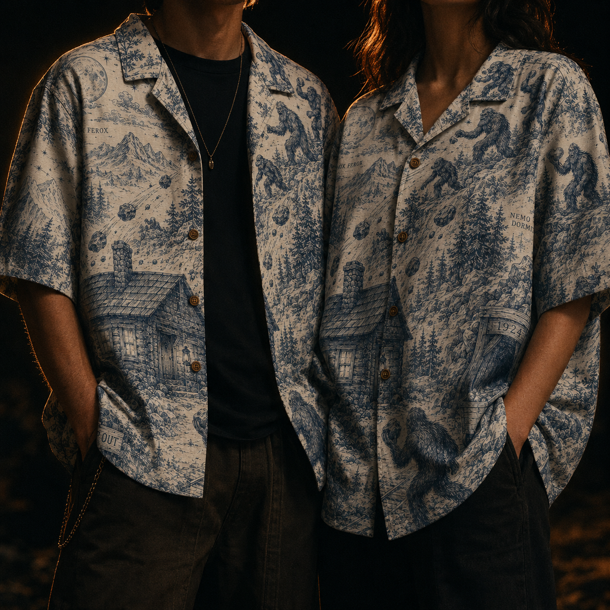 Crosfil The Siege 1924 Hawaiian Shirt — Bigfoot Toile Print