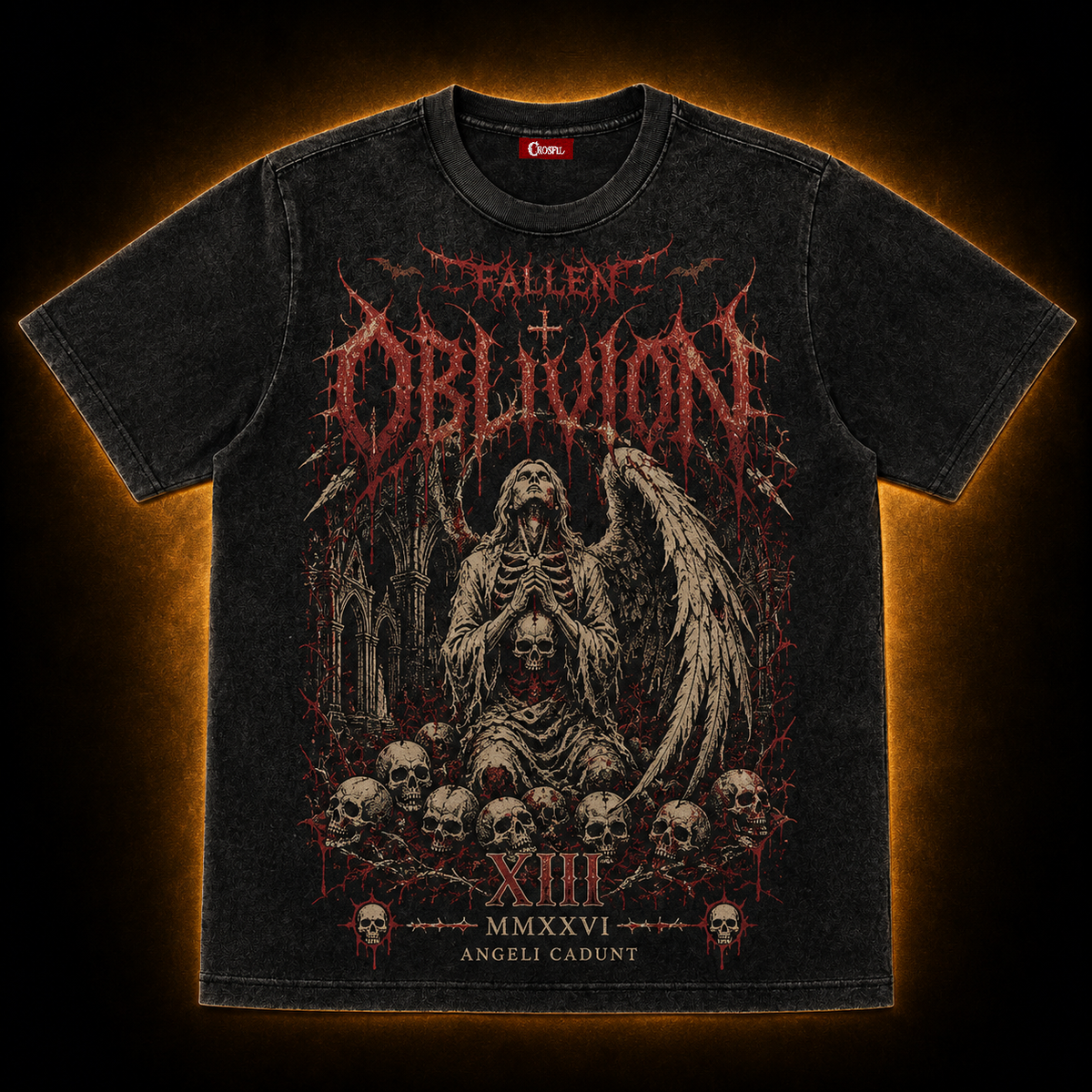 Oblivion — Fallen XIII Death Metal Washed T-Shirt