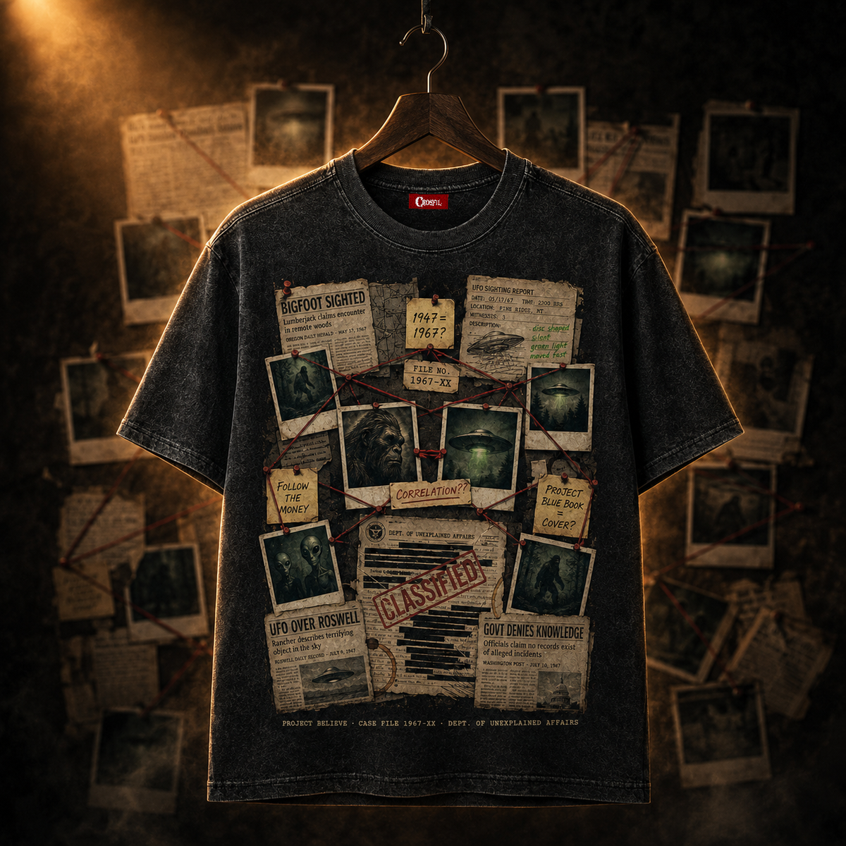 Project Believe — Case File 1967-XX Washed T-Shirt
