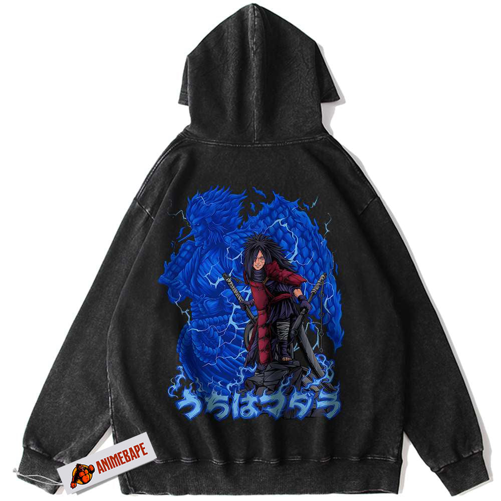 Madara Uchiha Anime Hoodie, Naruto Vintage Hoodie for Fans