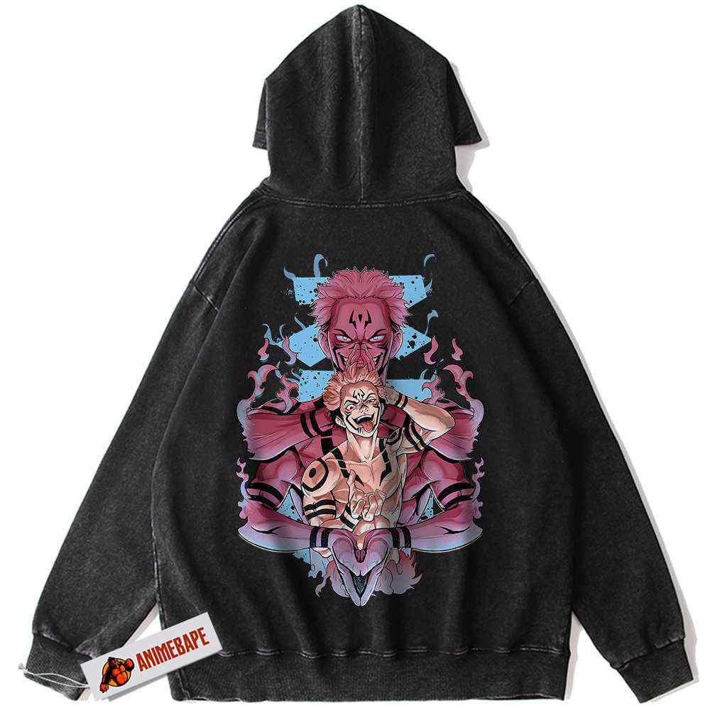 Ryomen Sukuna Jujutsu Kaisen Vintage Anime Hoodie for Fans