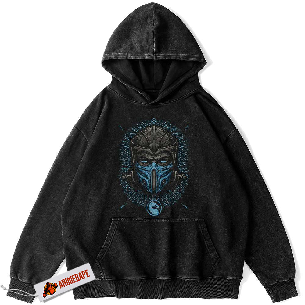 Mortal Kombat Vintage Sub Zero Hoodie for Gamers Sub