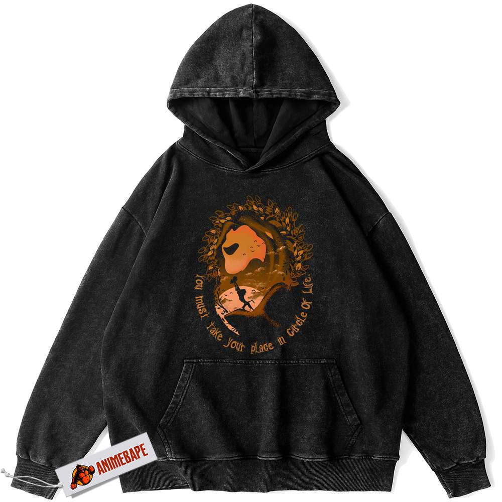 Disney The Lion King Vintage Animated Hoodie for Adults